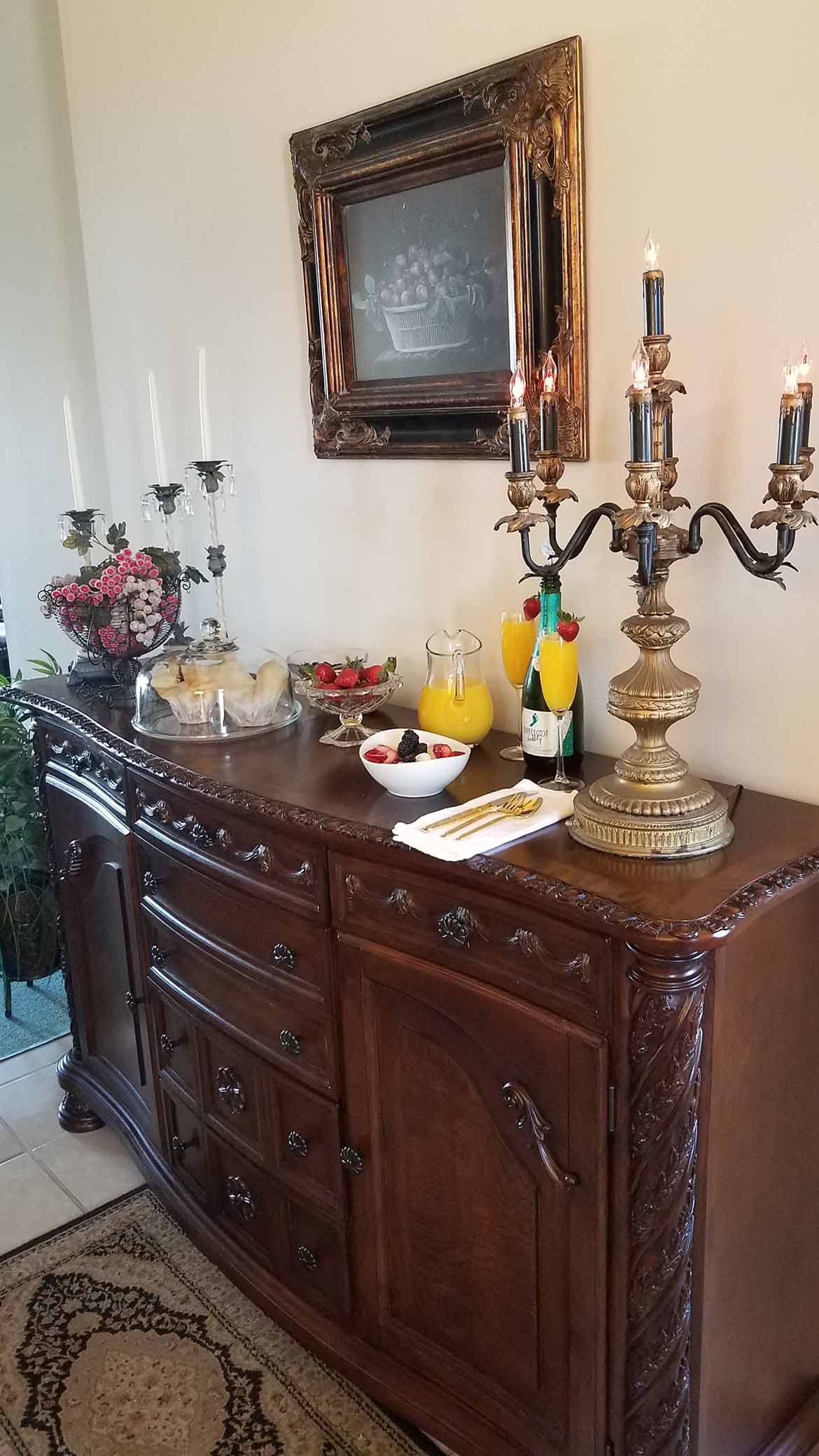 Tuscan Manor Colazione (Breakfast) Table